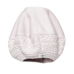 NWT UGG Wool Blend Cable Knit Beret OS
